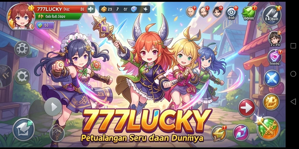 Screenshot gameplay menunjukkan aksi karakter anime dalam pertarungan seru.