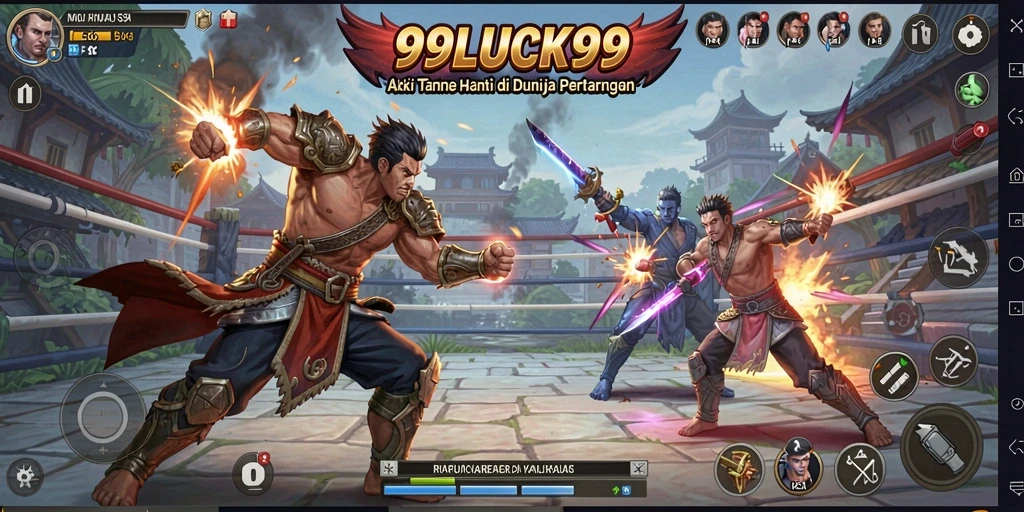 Tampilan gameplay Action yang mendebarkan dalam 99LUCK99.