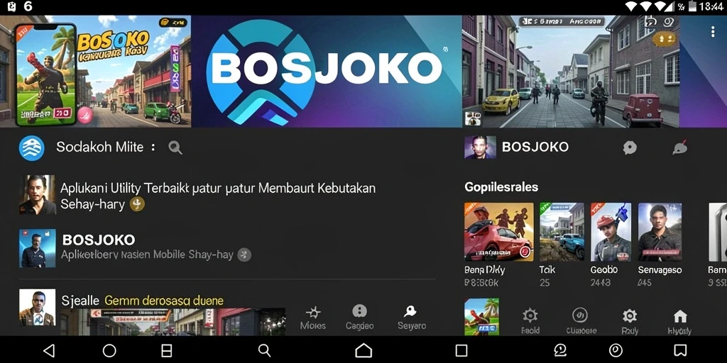 Tampilan antarmuka aplikasi <strong>BOSJOKO</strong> yang modern dan fungsional.