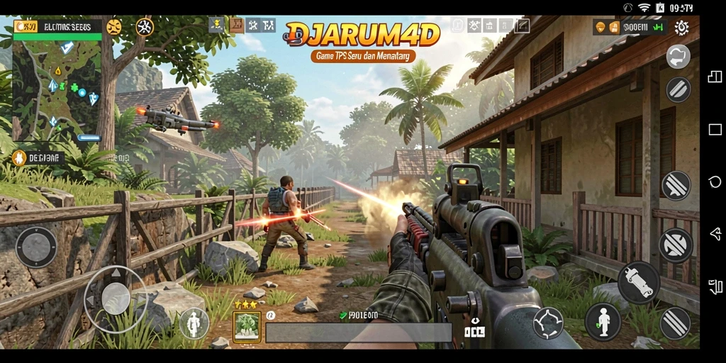 Tampilan gameplay seru dan penuh aksi dalam DJARUM4D.
