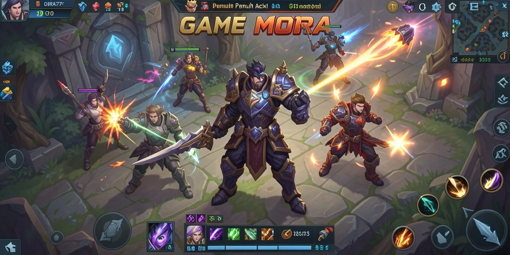 Tampilan gameplay DORA77 yang seru dan penuh aksi.
