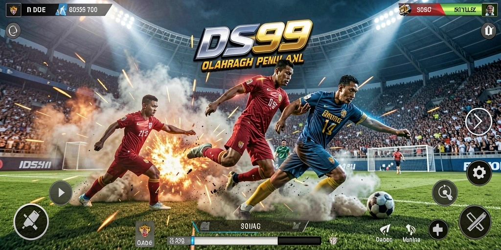 Gameplay DS99 menampilkan aksi olahraga yang mendebarkan dan realistis.
