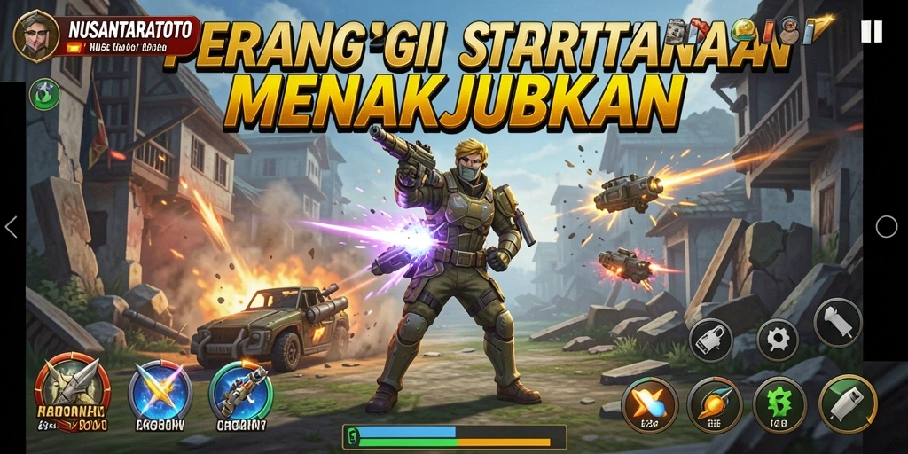 Tangkapan layar menampilkan aksi menegangkan dalam NUSANTARATOTO.