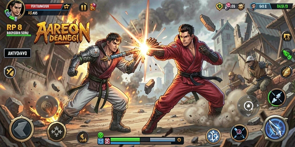 Tampilan seru gameplay action RP8 dengan grafik yang memukau.