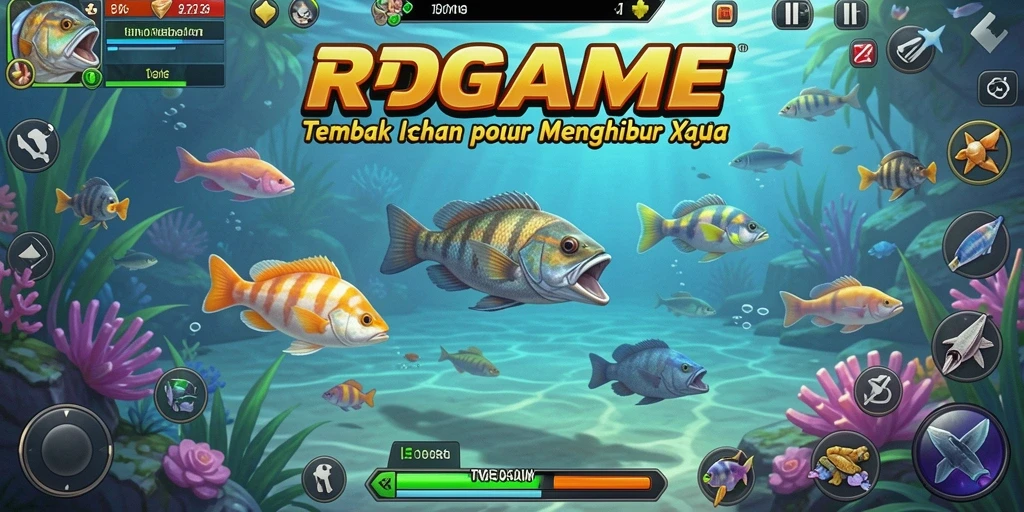 Tampilan gameplay RPGAME yang seru dengan aksi menembak ikan.