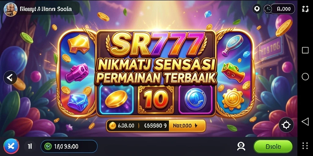 Tampilan gameplay SR777 menampilkan aksi Slot yang menarik dan mendebarkan.