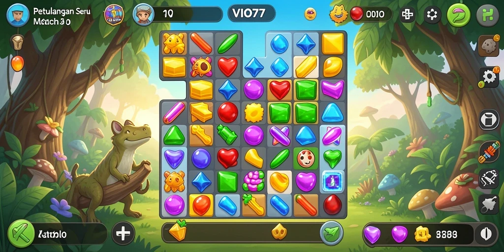 Tampilan gameplay VIO77 yang seru dan penuh warna.